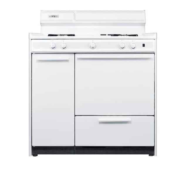36 in. 2.9 cu. ft. Gas Range in White