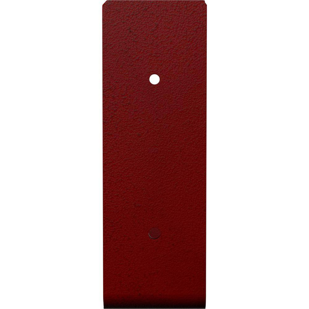 Hammered Bright Red Steel 6"x8" Shelf Bracket for Urban Chic Decor