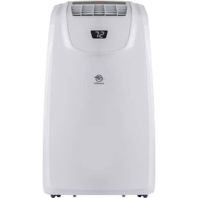 14,000 BTU/9,000 BTU (DOE) Portable Air Conditioner and Heater w/ Remote 500 Sq.Ft. Timer, Wheels, LED Display, in White