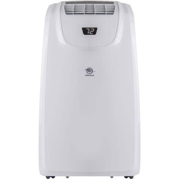 AIREMAX 14,000 BTU/9,000 BTU (DOE) Portable Air Conditioner and Heater w/ Remote 500 Sq.Ft. Timer, Wheels, LED Display, in White