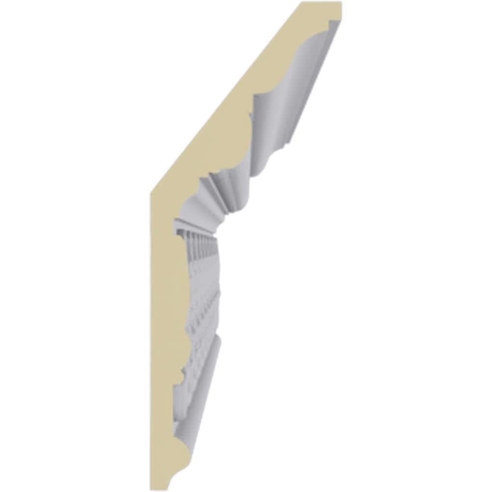 Kirke 94.5" White Polyurethane Crown Moulding