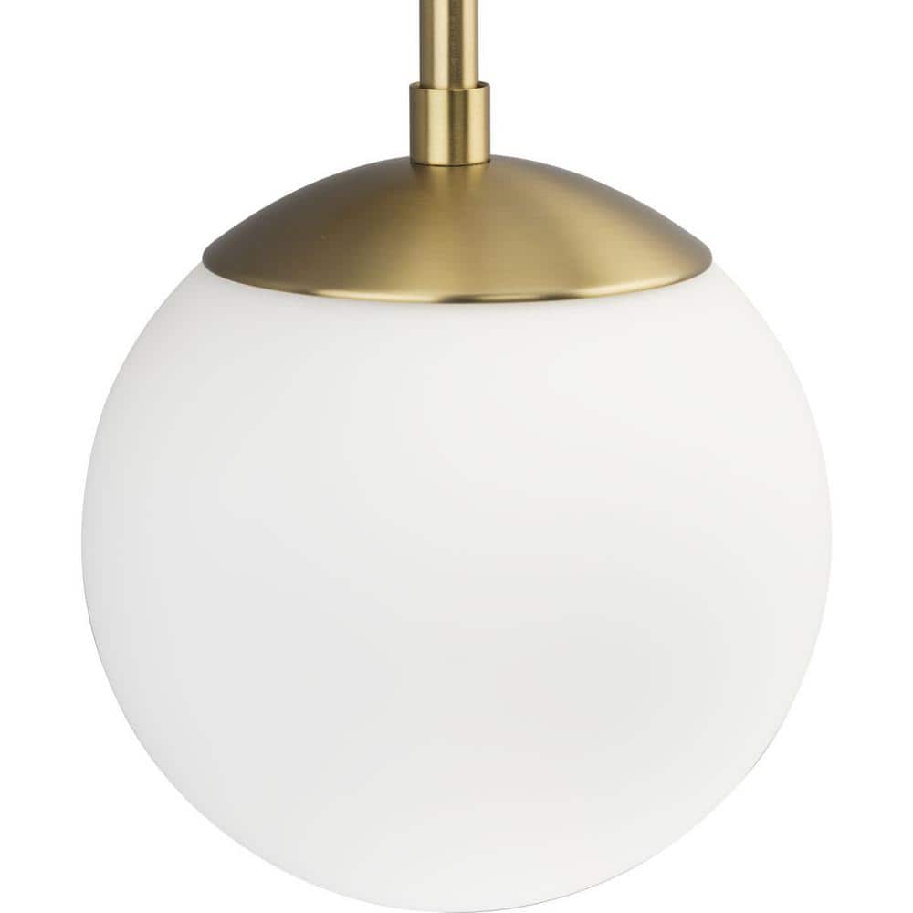 Haas 24" Brushed Bronze 2-Light Wall Sconce with Opal Glass