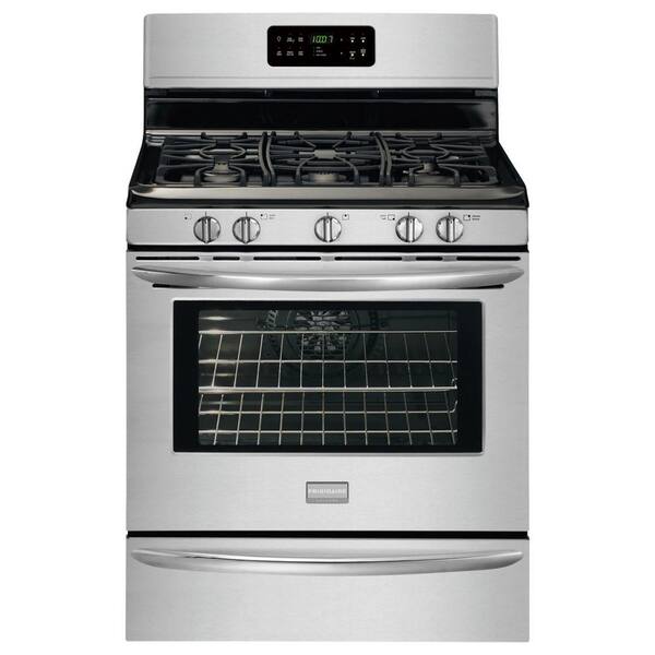 Frigidaire Gallery 30 in. 5.0 cu. ft. Gas Range with Self-Cleaning Convection Oven in Stainless Steel