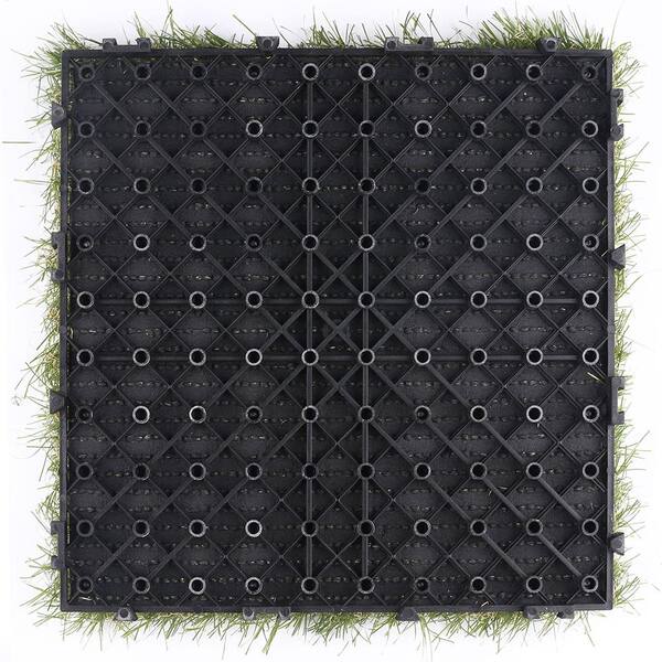 NewTechWood 1 ft. x 1 ft. Quick Deck Outdoor Faux Zoysia