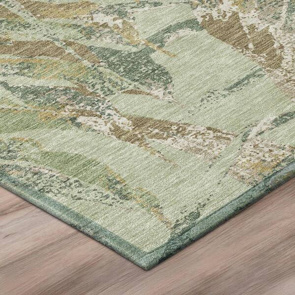 Chantille Machine Washable Indoor/Outdoor Abstract ACN2975 Celery 10 ft. x 14 ft. Area Rug