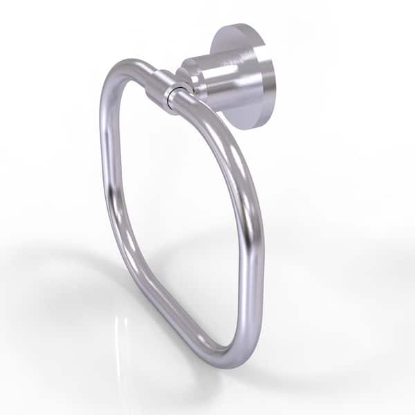 Allied Brass Washington Square Towel Ring in Satin Chrome