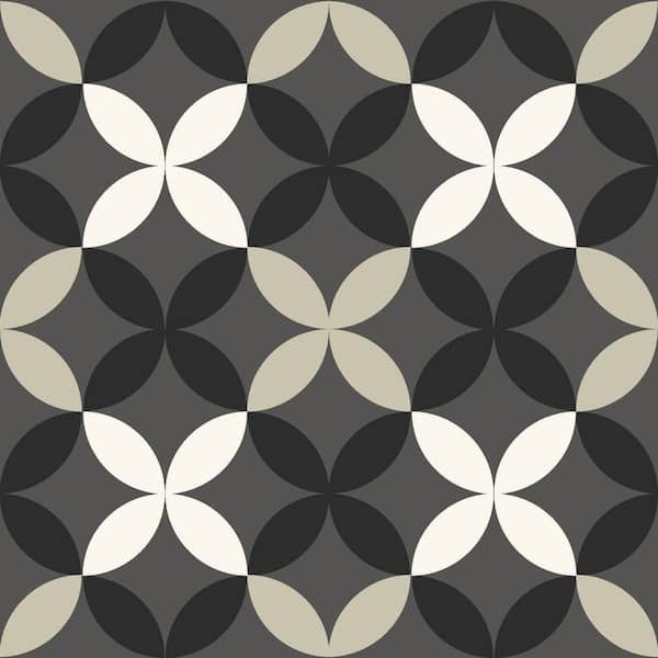 Take Home Sample Arbor Black 6 in. W x 6 in. L Residential Vinyl Tile Flooring