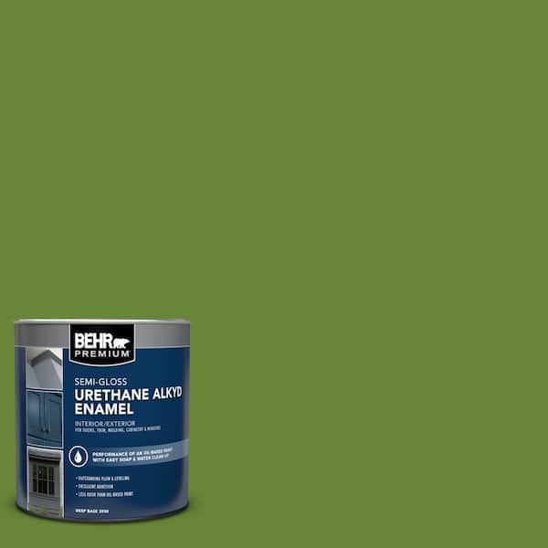 1 qt. #P370-7 Sun Valley Semi-Gloss Enamel Urethane Alkyd Interior/Exterior Paint