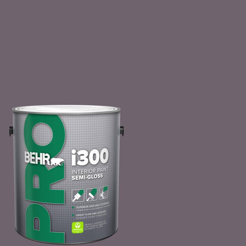 BEHR PRO 1 gal. #670F-6 Vintage Grape Semi-Gloss Interior Paint