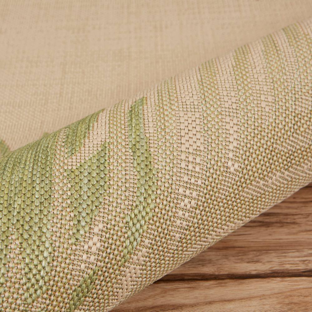 Coastal Charm Black Synthetic 5' x 7' Easy-Care Outdoor Rug