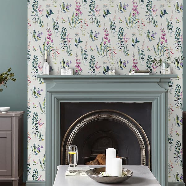 Meadowvale Sprigs Violet Wallpaper