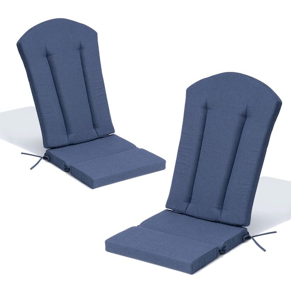 21.65 in. x 49.61 in. 2-Piece Replacement Outdoor Adirondack Chairs Cushion in Sky