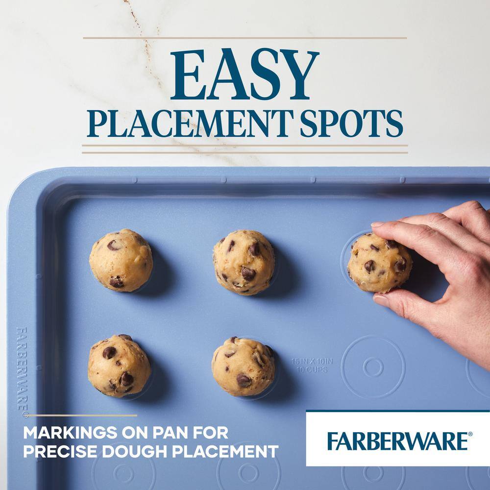 Farberware Easy Solutions 4-Piece Light Blue Nonstick Bakeware Set