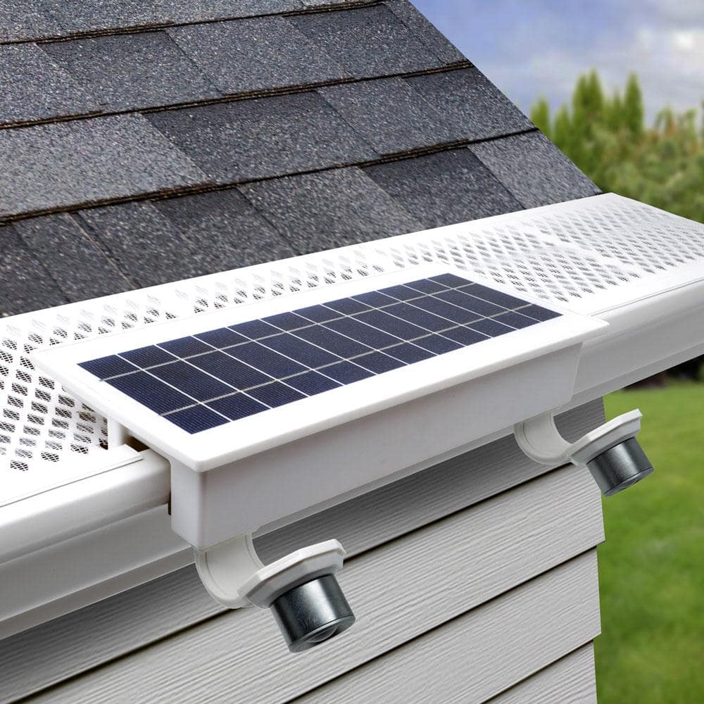 EZ Home White Solar LED Security Flood Light