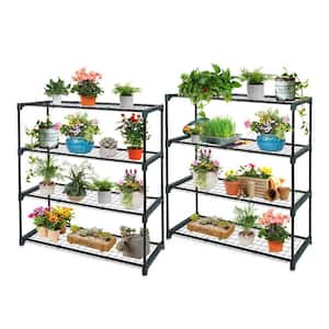 35 in. W x 12 in. D x 42 in. H Greenhouse Shelving Staging Outdoor/Indoor Plant Shelves