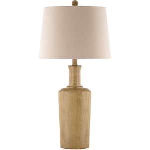 Allais 29.5 in. Tan Indoor Table Lamp