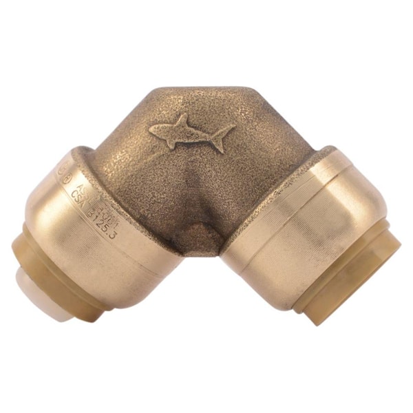 SharkBite 1/2 in. Push-to-Connect Brass 90-Degree Elbow Fitting (10-Pack)