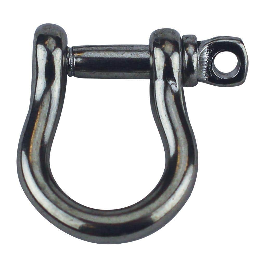 1/2" x 150 ft.White w/RedTracerDac/Polyester with Spliced in 5" Hvy ss shackle