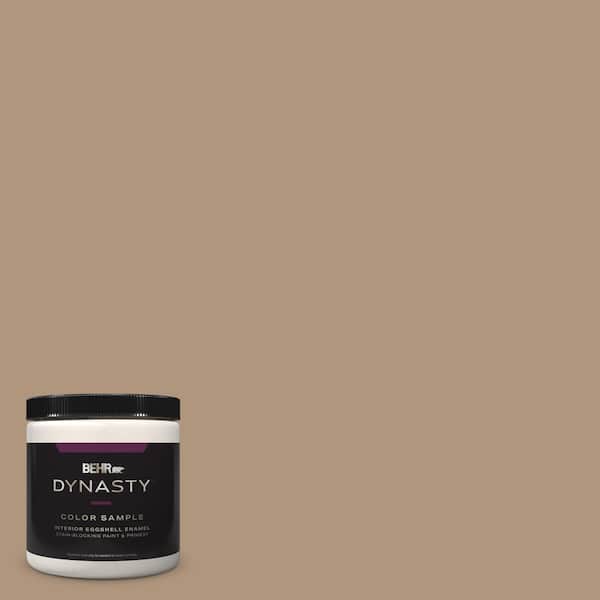 BEHR DYNASTY 8 oz. #HDC-WR14-3 Roasted Hazelnut Eggshell Enamel Stain-Blocking Interior Paint & Primer Sample