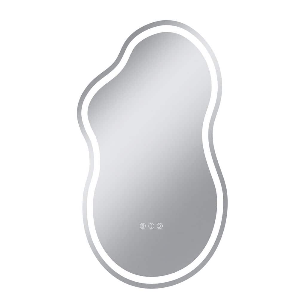 20 in. W x 36 in. H Irregular Frameless Anti-Fog LED Light Wall Bathroom Vanity Mirror in Bright White price history on PriceWatchPro