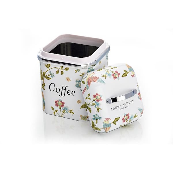 Laura Ashley VQ-3-Pieces Stainless Steel Canister Set-Elveden