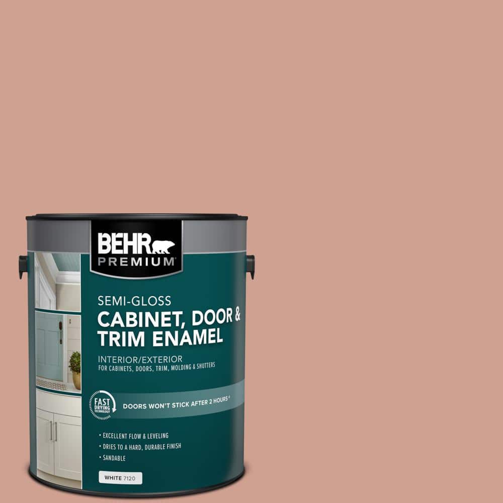 BEHR PREMIUM 1 gal. S1804 Shiny Kettle SemiGloss Enamel Interior & Trim Paint 712001