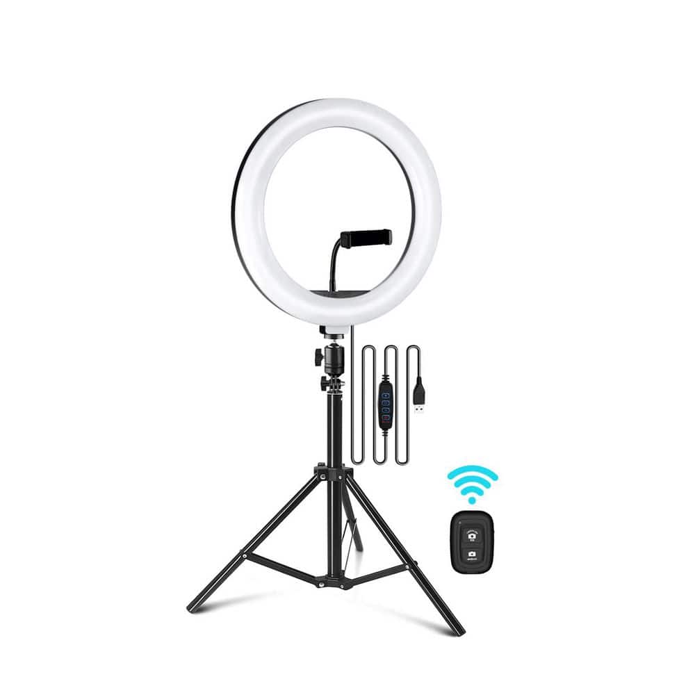 10.2 in. White Ring Light with Adjustable Tripod Stand Dimmable LEDs for Makeup Photography TikTok YouTube price history on PriceWatchPro