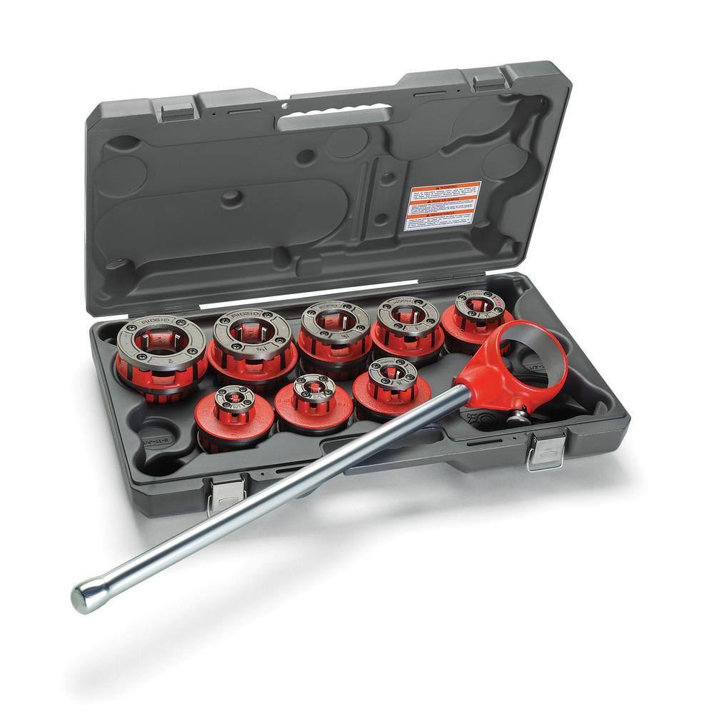 R Case 3/4" HFS 3 Dies Set- 1/2" 1" Pipe Threader Tool Kit Ratchet Handle 