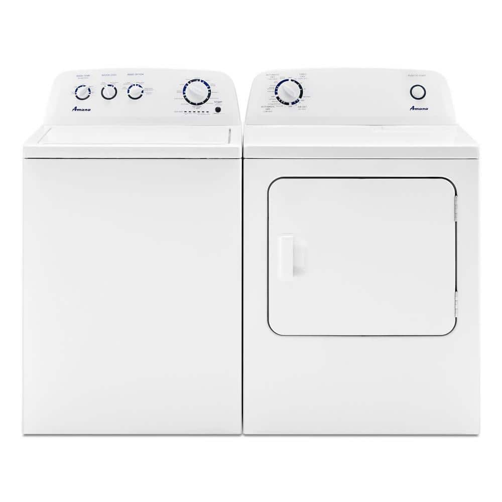 Amana 3.8 Cu. Ft. White Stainless Steel High-Efficiency Top Load Washer