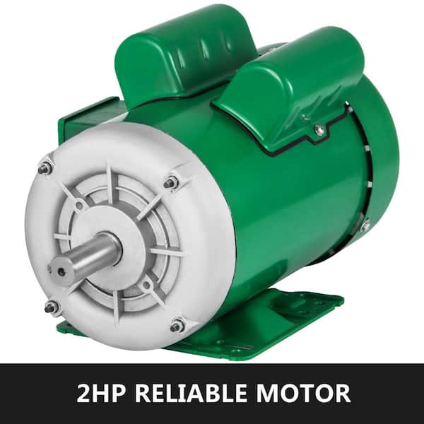 VEVOR 2 HP Air Compressor Motor 7/8 in. Shaft TEFC Electric Motor 143/5T Frame Single Phase Motor 1800 RPM 115/230-Volt