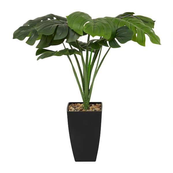 Litton Lane 27 In. H Monstera Artificial Plant With Realistic Leaves ...