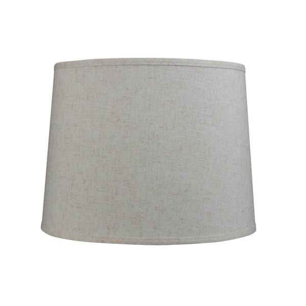 Photo 1 of 16 in. x 12 in. Off White Hardback Empire Lamp Shade