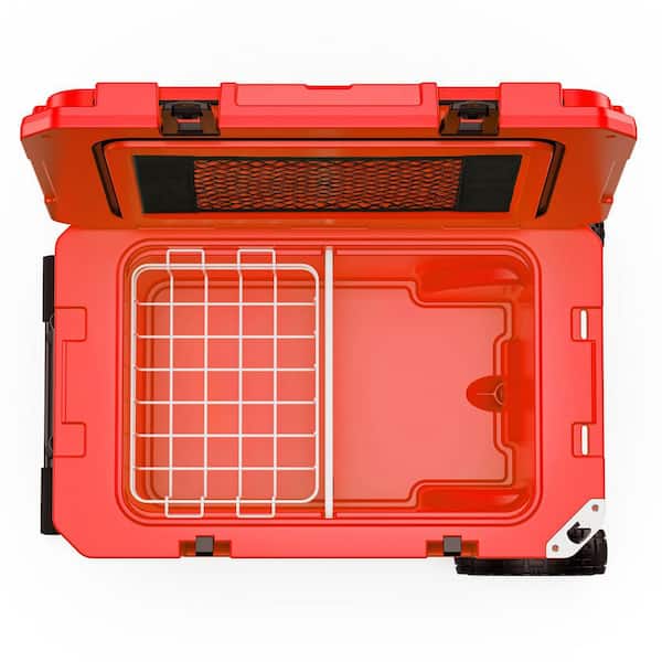 futhork Red 55 qt. Portable Chest Cooler, Leak-Proof Outdoor