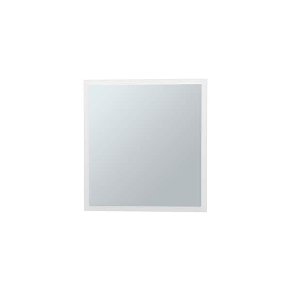 cadeninc 19.7 in. W x 5.7 in. D x 21.1 in. H  White Wall Mount Bathroom Storage Cabinet with Mirror and 4-Shelves