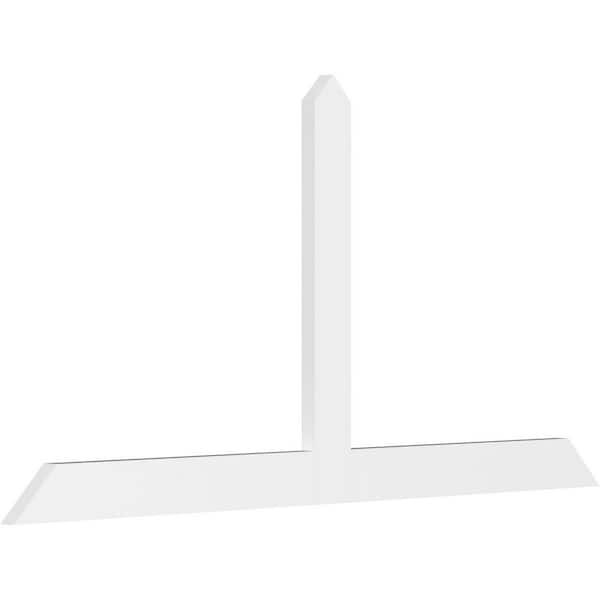 Ekena Millwork Portland 96 in. W x 48 in. H x 2 in. D Signature Polyurethane Bracket