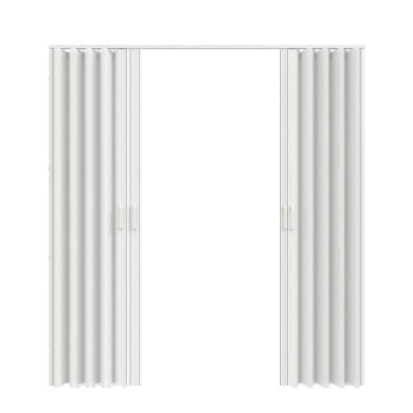 SOCBAZZAR 72 in x 80 in. (Double 36 in. )White Oak Finished