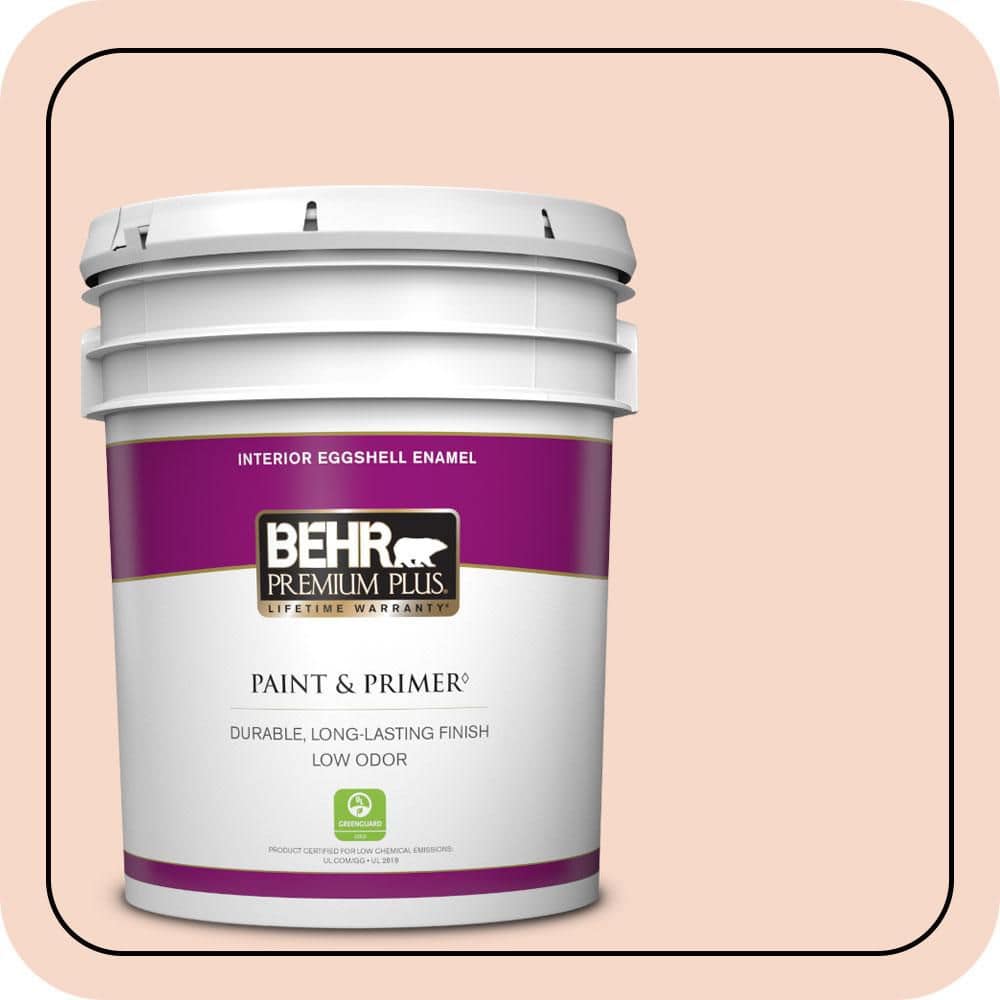 5 gal. #M200-1 Peach Sachet Eggshell Enamel Low Odor Interior Paint & Primer price history on PriceWatchPro