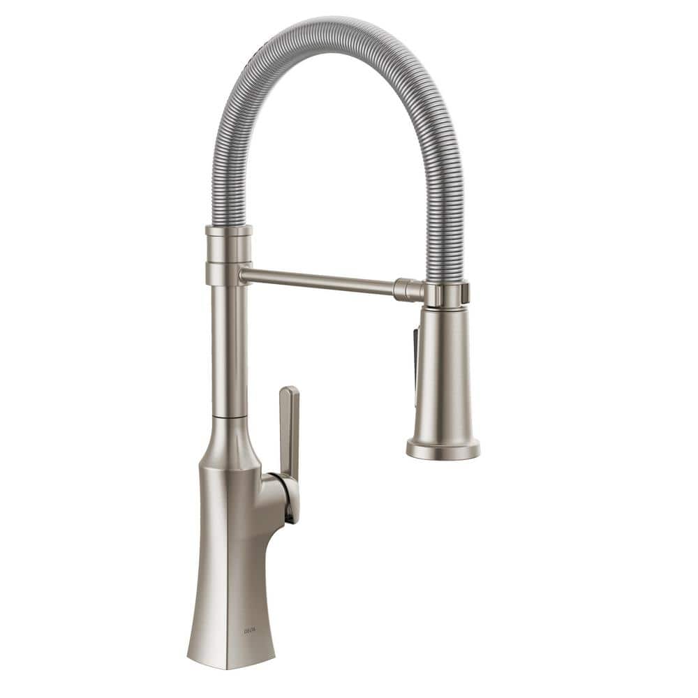 Stainless Steel Pull-Down Kitchen Faucet with Magnetic Dock