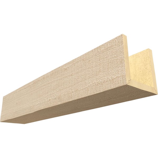 Ekena Millwork Endurathane 10 in. H x 12 in. W x 16 ft. L Rough Cedar Sand Dune Faux Wood Beam