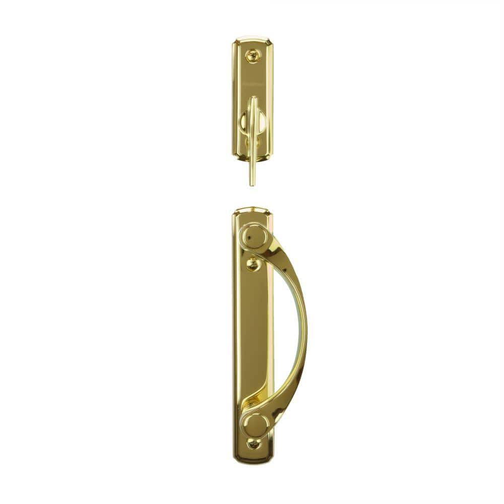 Andersen LH Gliding Door Key Lock, Bright Brass