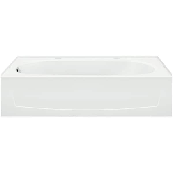 Sterling Ensemble 5 ft. Left Drain Bathtub in White