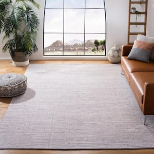 Montauk Silver 8 ft. x 10 ft. Solid Color Area Rug