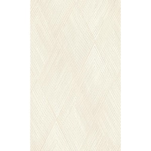 White, Silver Playful Textured Geometric Printed Non-Woven Paper Nonpasted Textured Wallpaper 57 Sq. Ft.