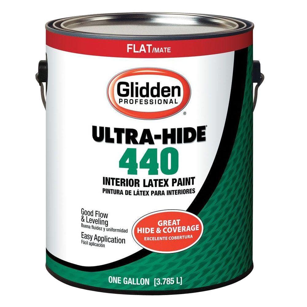Glidden Professional 1 gal. Ultra-Hide 440 Flat Base 1 Interior Paint ...