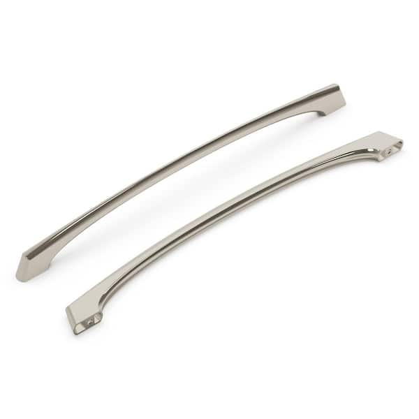 HICKORY HARDWARE Greenwich 12 in. Center-to-Center Bright Nickel ...