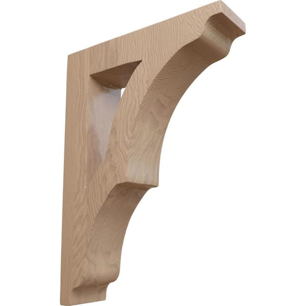 Ekena Millwork 1-3/4 in. x 9 in. x 6-1/2 in. Mahogany Small Avila Bracket