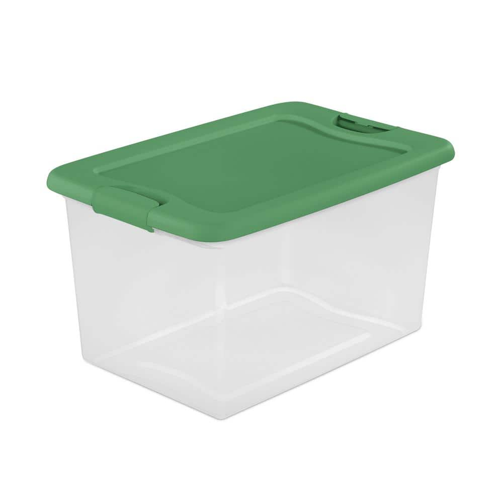 Sterilite 64 QT LATCHING BOX-GRASS 1497A506 - The Home Depot