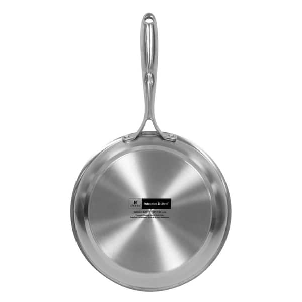 https://images.thdstatic.com/productImages/ce744d97-488c-4f06-a8bd-5520cfb2b2b8/svn/brushed-stainless-steel-chantal-skillets-slin63-24-fa_600.jpg