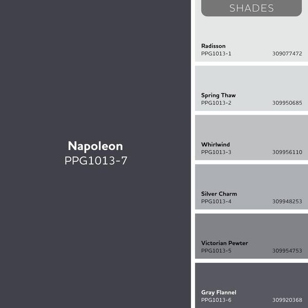 Glidden Premium 1 qt. Napoleon PPG1013-7 Flat Interior Latex Paint