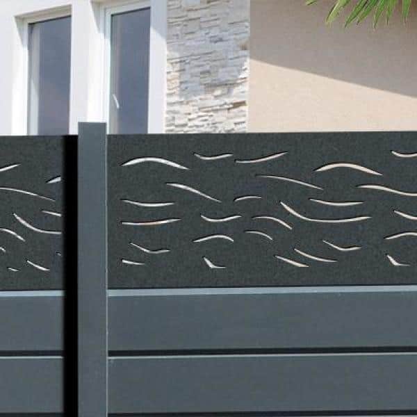 Modinex 72 in. x 16 in. Vibe WPC Framed Decorative Fence Extension